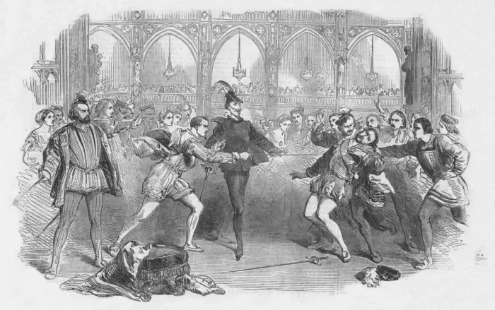 Framed Print : Scene from Spohrs Faust, at the Royal Italian Opera, 1852. Creator: Unknown Framed Print : Scene from Spohrs Faust, at the Royal Italian Opera, 1852. Creator: Unknown