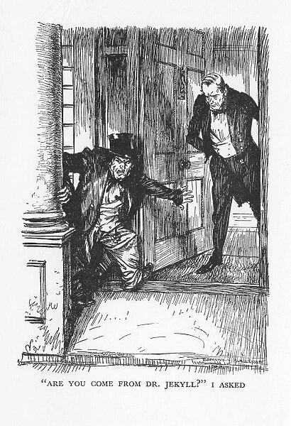 Scene from The Strange Case of Dr Jekyll and Mr Hyde by Robert Louis Stevenson, 1927. Artist: Edmund Joseph Sullivan