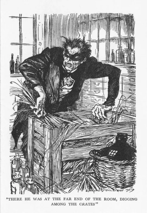Framed Print : Scene from The Strange Case of Dr Jekyll and Mr Hyde by Robert Louis Stevenson, 1927. Artist: Edmund Joseph Sullivan Framed Print : Scene from The Strange Case of Dr Jekyll and Mr Hyde by Robert Louis Stevenson, 1927. Artist: Edmund Joseph Sullivan
