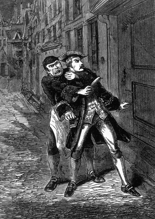 Framed Print : Scene from Sweeney Todd c1880. Creator: Unknown. Scene from Sweeney Todd c1880. Creator: Unknown Framed Print : Scene from Sweeney Todd c1880. Creator: Unknown. Scene from Sweeney Todd c1880. Creator: Unknown