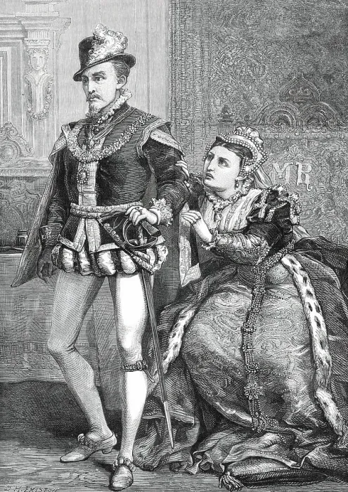 Framed Print : Scene from Tennyson's Queen Mary at the Lyceum Theatre, 1876. Creator: Unknown. Scene from Tennyson's Queen Mary at the Lyceum Theatre, 1876. Creator: Unknown Framed Print : Scene from Tennyson's Queen Mary at the Lyceum Theatre, 1876. Creator: Unknown. Scene from Tennyson's Queen Mary at the Lyceum Theatre, 1876. Creator: Unknown