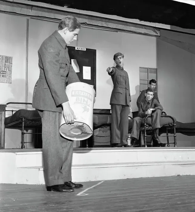 Framed Print : A scene from the Terence Rattigan play, Ross, Worksop College, Nottinghamshire, 1963 Framed Print : A scene from the Terence Rattigan play, Ross, Worksop College, Nottinghamshire, 1963