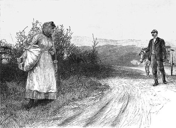 Scene from 'Tess of the D'Urbervilles', by Thomas Hardy, 1891. Creator: Hubert von Herkomer. Scene from 'Tess of the D'Urbervilles', by Thomas Hardy, 1891. Creator: Hubert von Herkomer