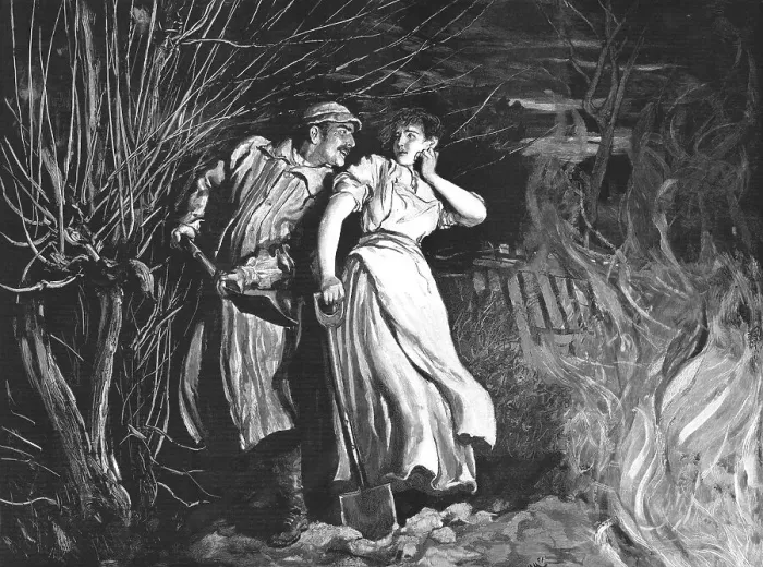Framed Print : Scene from Tess of the D'Urbervilles, by Thomas Hardy, 1891. Creator: Hubert von Herkomer. Scene from Tess of the D'Urbervilles, by Thomas Hardy, 1891. Creator: Hubert von Herkomer Framed Print : Scene from Tess of the D'Urbervilles, by Thomas Hardy, 1891. Creator: Hubert von Herkomer. Scene from Tess of the D'Urbervilles, by Thomas Hardy, 1891. Creator: Hubert von Herkomer