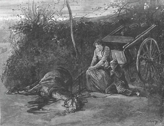 Framed Print : Scene from Tess of the D'Urbervilles, by Thomas Hardy, 1891. Creator: Hubert von Herkomer. Scene from Tess of the D'Urbervilles, by Thomas Hardy, 1891. Creator: Hubert von Herkomer Framed Print : Scene from Tess of the D'Urbervilles, by Thomas Hardy, 1891. Creator: Hubert von Herkomer. Scene from Tess of the D'Urbervilles, by Thomas Hardy, 1891. Creator: Hubert von Herkomer