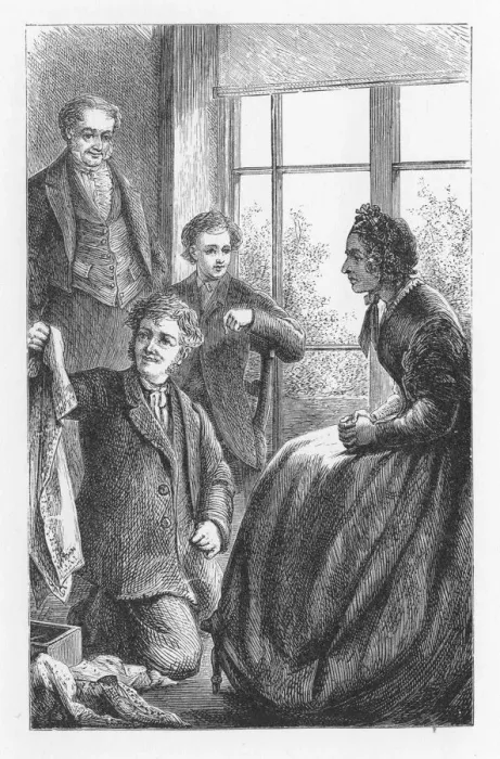 Framed Print : Scene from The Mill on the Floss by George Eliot, c1880. Artist: Walter-James Allen Framed Print : Scene from The Mill on the Floss by George Eliot, c1880. Artist: Walter-James Allen