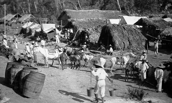 Framed Print : Scene in the village of Abra, between 1880 and 1897. Creator: William H. Jackson Framed Print : Scene in the village of Abra, between 1880 and 1897. Creator: William H. Jackson