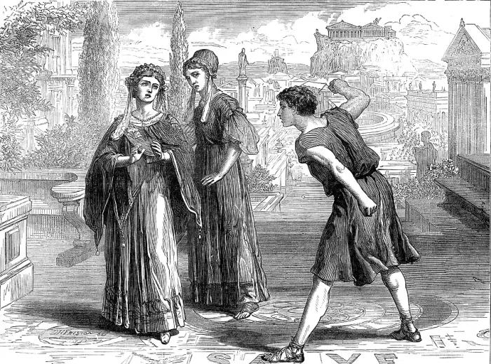 Framed Print : Scene from the Westminster Play, 1872. Creator: Unknown Framed Print : Scene from the Westminster Play, 1872. Creator: Unknown
