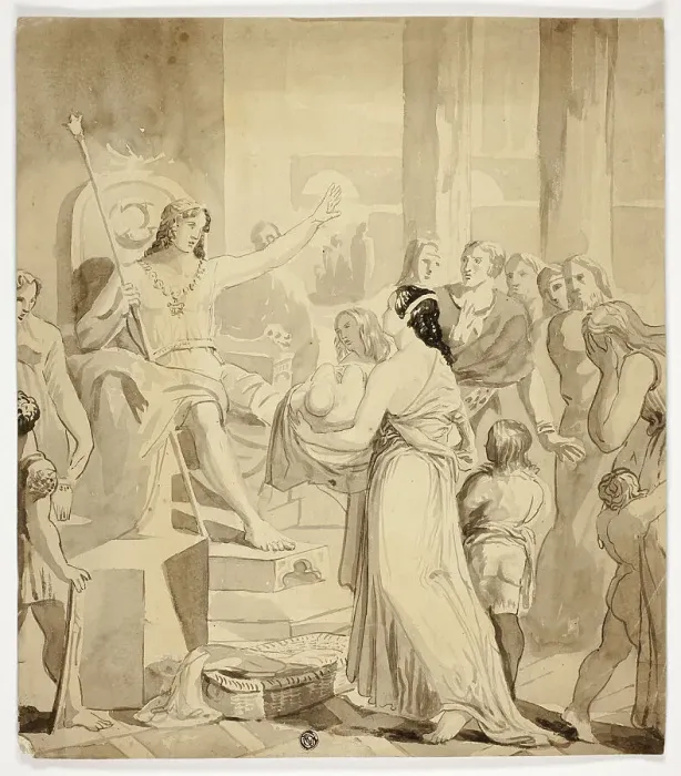 Framed Print : Scene from A Winter's Tale, n.d. Creator: Charles Robert Leslie Framed Print : Scene from A Winter's Tale, n.d. Creator: Charles Robert Leslie