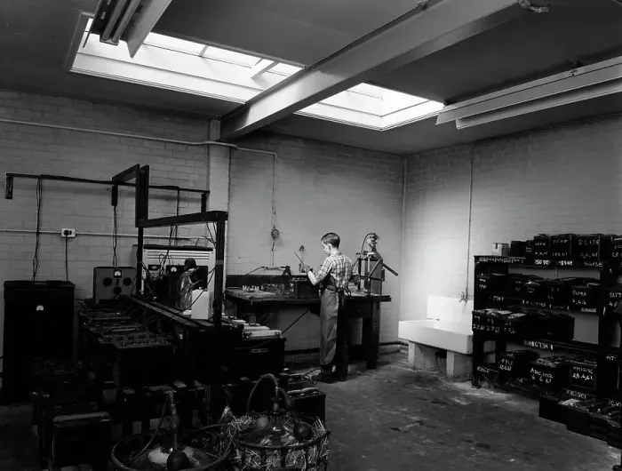 Framed Print : Scene in the workshops of Globe & Simpson auto electricians, Lincoln, Lincolnshire, 1961 Framed Print : Scene in the workshops of Globe & Simpson auto electricians, Lincoln, Lincolnshire, 1961