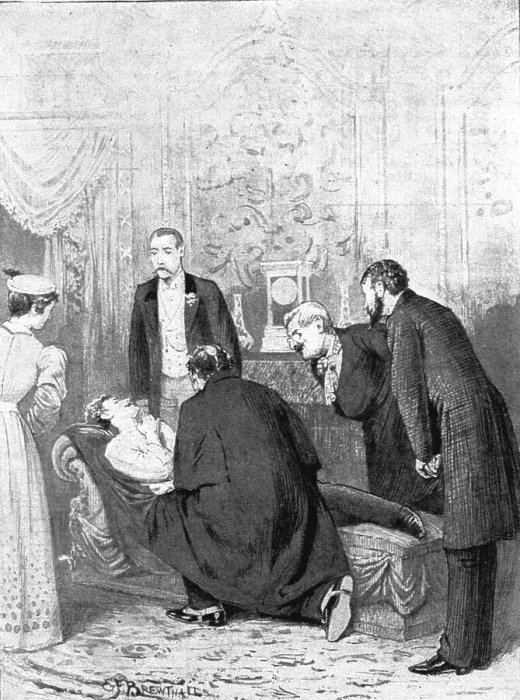 Framed Print : Scenes now being acted in the London Theatres; The American at the Opera Comique Theatre, 1891. Creator: Edward Frederick Brewtnall. Scenes now being acted in the London Theatres; The American at the Opera Comique Theatre, 1891 Framed Print : Scenes now being acted in the London Theatres; The American at the Opera Comique Theatre, 1891. Creator: Edward Frederick Brewtnall. Scenes now being acted in the London Theatres; The American at the Opera Comique Theatre, 1891