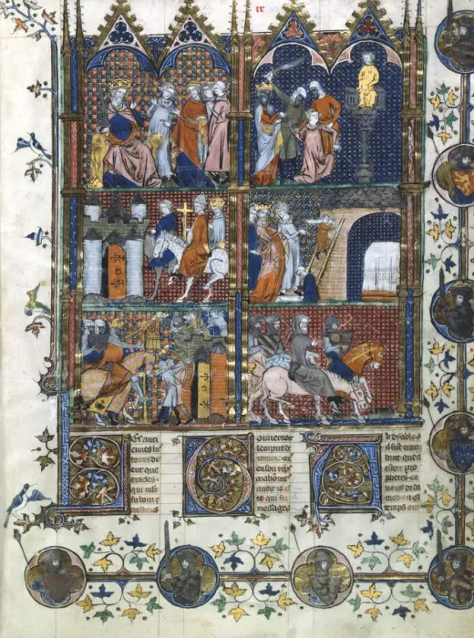 Framed Print : Scenes from the First Crusade, 1096-1099 (14th century) Framed Print : Scenes from the First Crusade, 1096-1099 (14th century)