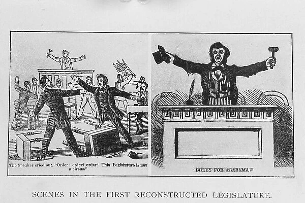 Scenes in the First Reconstructed Legislature, 1905. Creator: Unknown