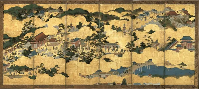 Framed Print : Scenes in and around Kyoto, ca 1690. Artist: Anonymous Framed Print : Scenes in and around Kyoto, ca 1690. Artist: Anonymous