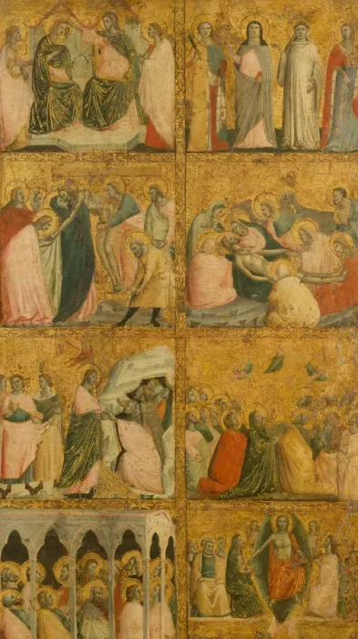 Framed Print : Scenes from the Life of Christ, mid-1340s. Creator: Giovanni Baronzio Framed Print : Scenes from the Life of Christ, mid-1340s. Creator: Giovanni Baronzio