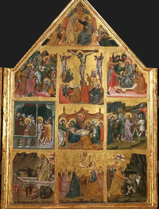 Framed Print : Scenes from the Life of Jesus, 15th century. Creator: Corraduccio (Mazzaforte), Giovanni di (active 1404-1437) Framed Print : Scenes from the Life of Jesus, 15th century. Creator: Corraduccio (Mazzaforte), Giovanni di (active 1404-1437)