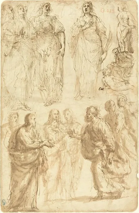 Framed Print : Scenes from the Life of Saint Peter. Creator: Giulio Cesare Procaccini Framed Print : Scenes from the Life of Saint Peter. Creator: Giulio Cesare Procaccini