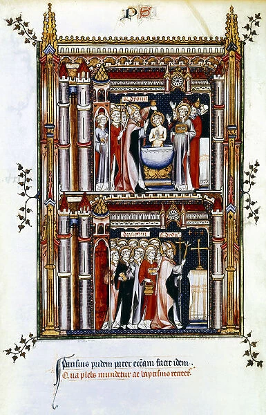Scenes from the life of St Denis, patron saint of France, 3rd century (14th century)