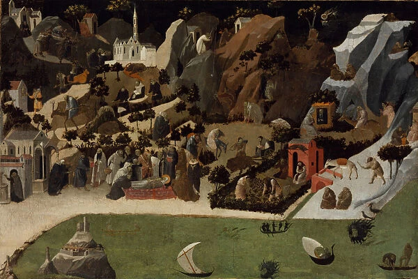 Scenes from the Lives of the Desert Fathers (Thebaid). Artist: Angelico, Fra Giovanni, da Fiesole (ca. 1400-1455)
