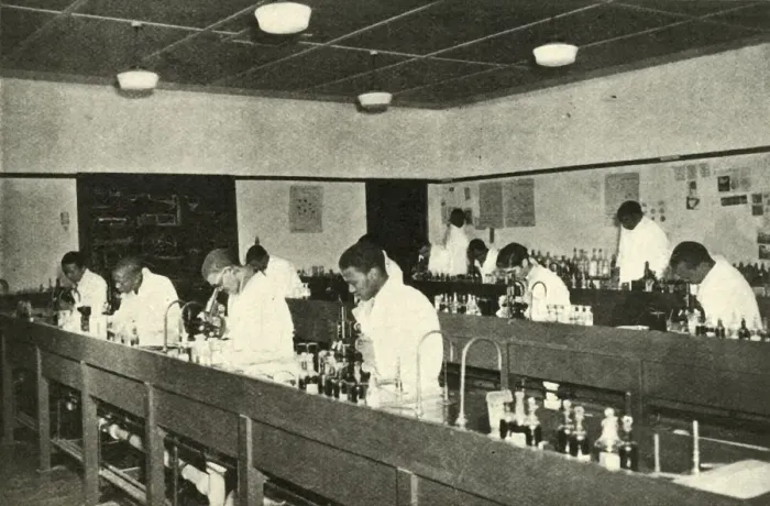 Framed Print : Scenes in a Native College - Students of Bacteriology at the Fort Hare Native College Framed Print : Scenes in a Native College - Students of Bacteriology at the Fort Hare Native College