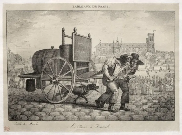 Framed Print : Scenes of Paris: Baths at Home. Creator: Jean Henri Marlet (French, 1770-1847) Framed Print : Scenes of Paris: Baths at Home. Creator: Jean Henri Marlet (French, 1770-1847)