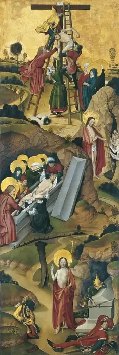 Framed Print : Four Scenes from the Passion, 1495. Creator: Anon Framed Print : Four Scenes from the Passion, 1495. Creator: Anon