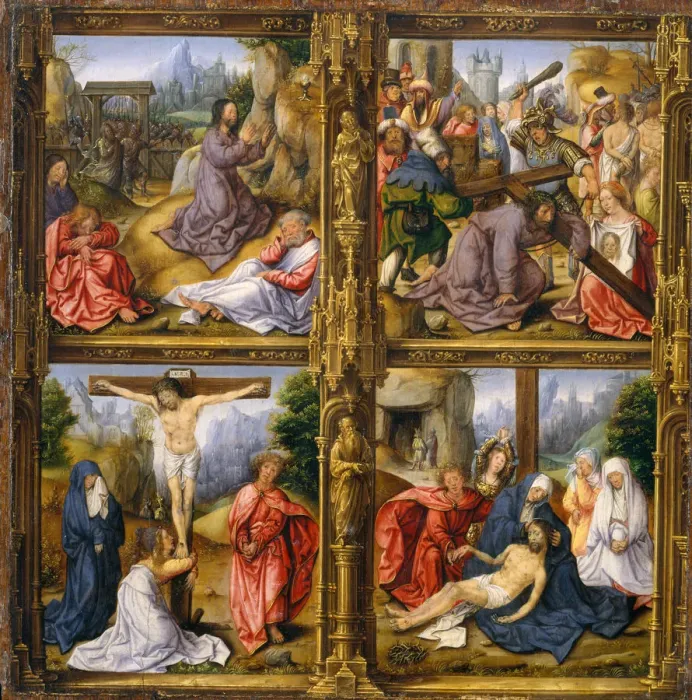 Framed Print : Four Scenes from the Passion. Creator: Follower of Bernard van Orley (Netherlandish, ca Framed Print : Four Scenes from the Passion. Creator: Follower of Bernard van Orley (Netherlandish, ca