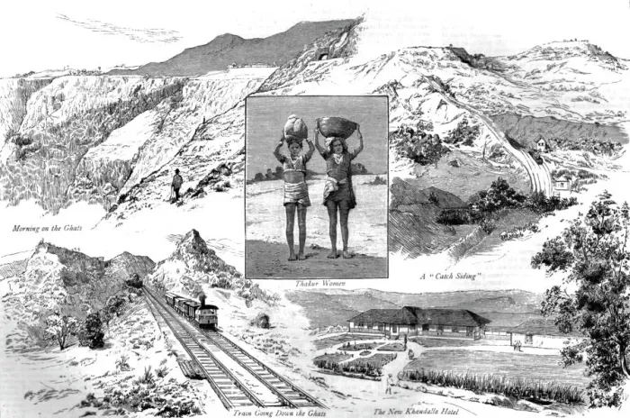 Framed Print : Scenes on the Railway from Bombay to Khandalla, Bhor Ghats, India, 1890. Creator: Unknown Framed Print : Scenes on the Railway from Bombay to Khandalla, Bhor Ghats, India, 1890. Creator: Unknown