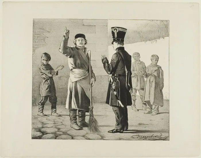 Framed Print : Scenes from Russian Folk Life, n.d. Creator: Ignatii Stepanovich Shchedrovski Framed Print : Scenes from Russian Folk Life, n.d. Creator: Ignatii Stepanovich Shchedrovski