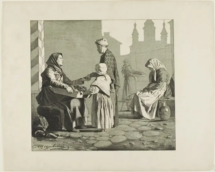 Framed Print : Scenes from Russian Folk Life, n.d. Creator: Ignatii Stepanovich Shchedrovski Framed Print : Scenes from Russian Folk Life, n.d. Creator: Ignatii Stepanovich Shchedrovski