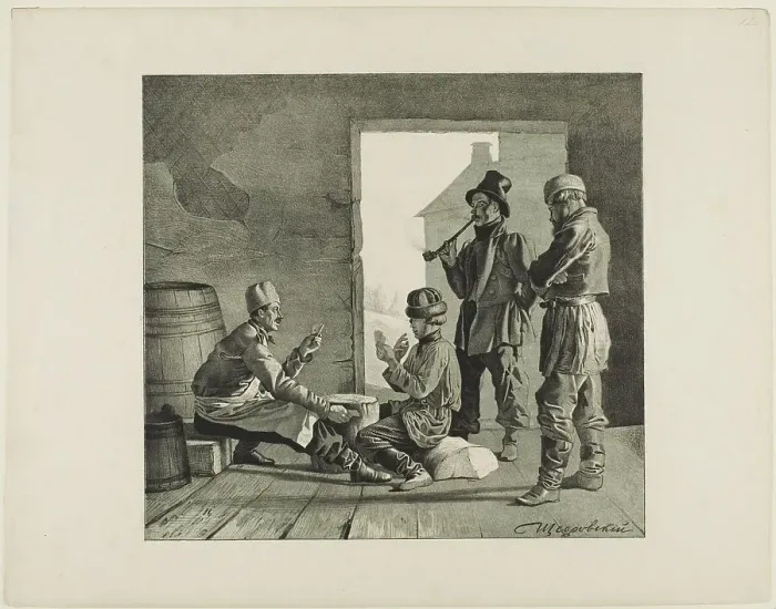 Framed Print : Scenes from Russian Folk Life, n.d. Creator: Ignatii Stepanovich Shchedrovski Framed Print : Scenes from Russian Folk Life, n.d. Creator: Ignatii Stepanovich Shchedrovski
