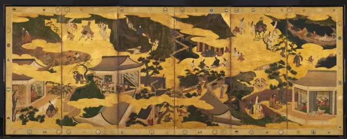 Framed Print : Scenes from the Tales of Ise, mid-1600s. Creator: Unknown Framed Print : Scenes from the Tales of Ise, mid-1600s. Creator: Unknown