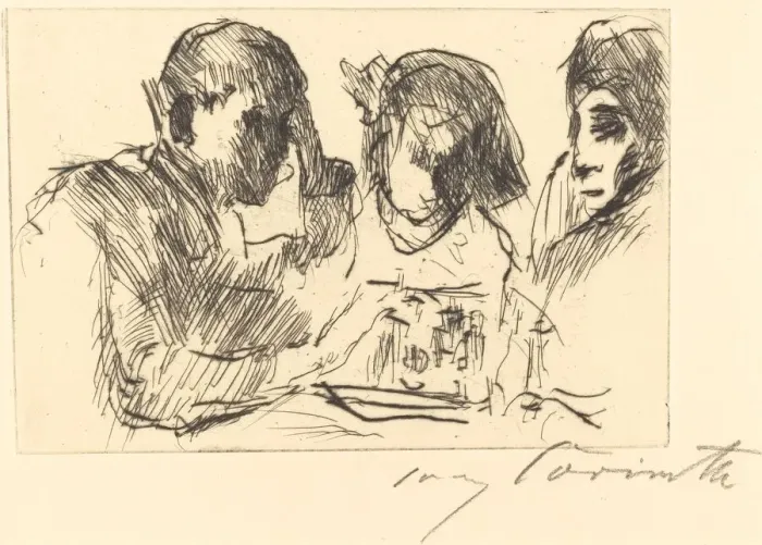 Framed Print : Schachspiel (Chess Players), 1918. Creator: Lovis Corinth Framed Print : Schachspiel (Chess Players), 1918. Creator: Lovis Corinth