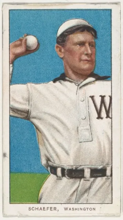 Framed Print : Schaefer, Washington, American League, from the White Border series (T206) for the Amer
