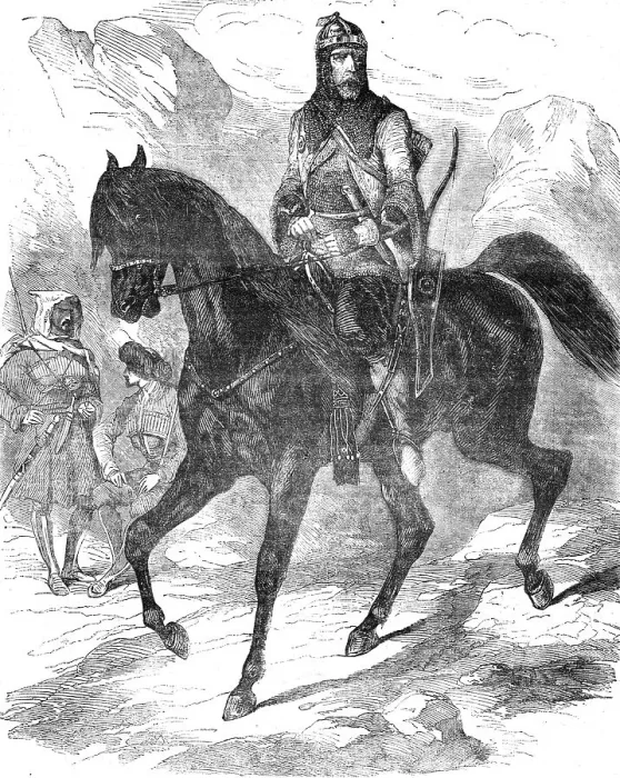 Framed Print : Schamyl, the Circassian Chief, 1854. Creator: Unknown Framed Print : Schamyl, the Circassian Chief, 1854. Creator: Unknown