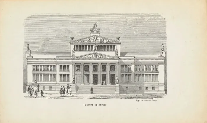 Framed Print : Schauspielhaus Berlin, Mid of the 19th century. Creator: Marville, Charles (1813-1879) Framed Print : Schauspielhaus Berlin, Mid of the 19th century. Creator: Marville, Charles (1813-1879)