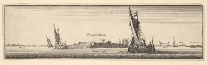 Framed Print : Schenkenschanz, 1642-1644. Creator: Wenceslaus Hollar Framed Print : Schenkenschanz, 1642-1644. Creator: Wenceslaus Hollar