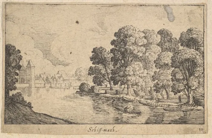 Framed Print : Schiff-math, 1625-77. Creator: Wenceslaus Hollar Framed Print : Schiff-math, 1625-77. Creator: Wenceslaus Hollar