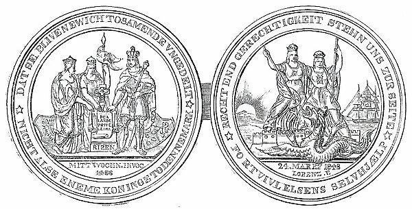 The Schleswig-Holstein Medal, 1850. Creator: Unknown