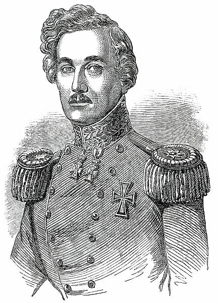 Schleswig-Holstein War - General Krogh, Commander-in-Chief of the Danish Troops, 1850. Creator: Unknown