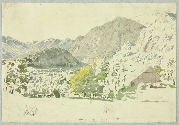 Framed Print : Schmolnau Near Ischl, n.d. Creator: Rudolf von Alt Framed Print : Schmolnau Near Ischl, n.d. Creator: Rudolf von Alt