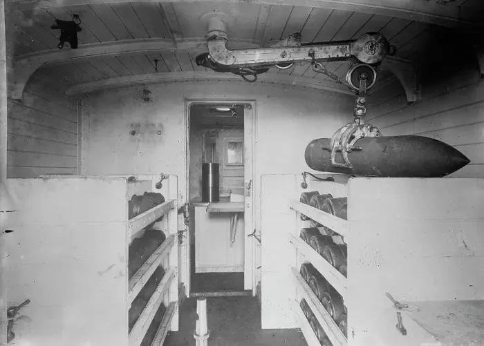 Framed Print : Schneider Coast Defense Train (ammunition Car), 1914. Creator: Bain News Service