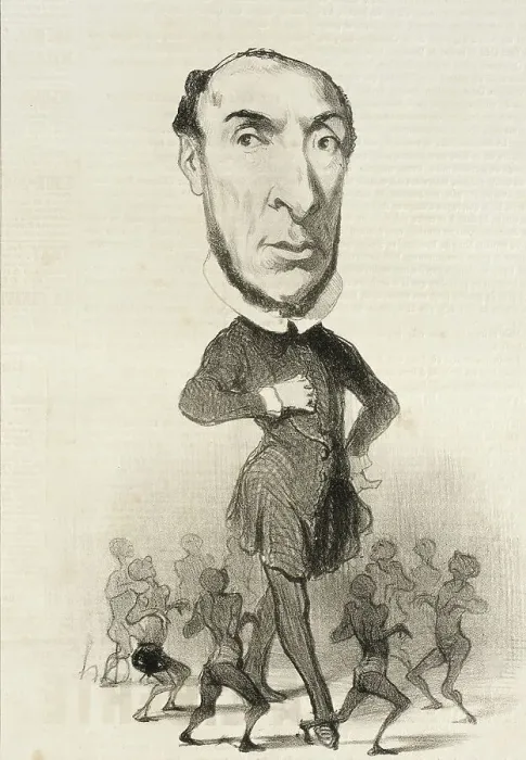 Framed Print : Schoelcher, 1849. Creator: Honore Daumier