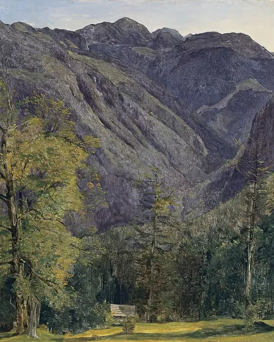 Framed Print : The Schoenberg seen from Hoisernradalpe, 1833. Creator: Ferdinand Georg Waldmuller Framed Print : The Schoenberg seen from Hoisernradalpe, 1833. Creator: Ferdinand Georg Waldmuller
