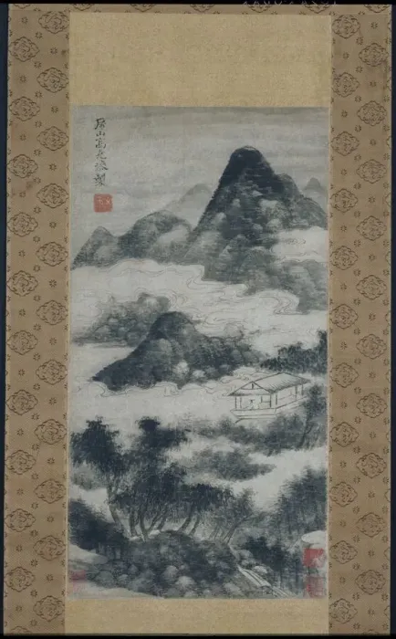 Framed Print : Scholar in Landscape, Yuan dynasty (1280-1368), 14th century or later. Creator: Unknown Framed Print : Scholar in Landscape, Yuan dynasty (1280-1368), 14th century or later. Creator: Unknown