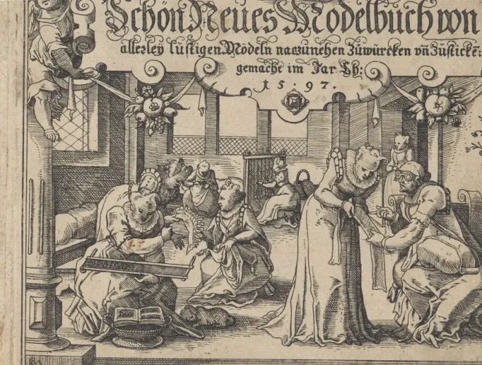 Framed Print : Schon Neues Modelbuch, 1597. Creator: Johann Sibmacher Framed Print : Schon Neues Modelbuch, 1597. Creator: Johann Sibmacher
