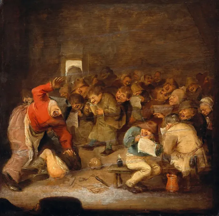 Framed Print : The School. Artist: Brouwer, Adriaen (c. 1605-1638) Framed Print : The School. Artist: Brouwer, Adriaen (c. 1605-1638)