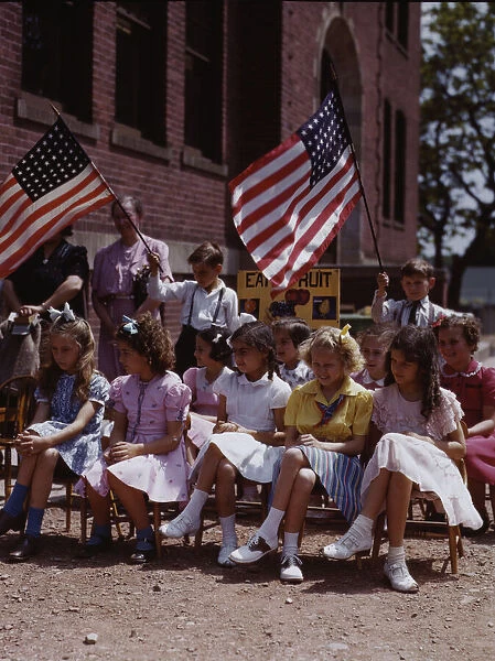 School children, half of Polish and half of Italian...festival in May 1942, Southington, Conn. 1942 Creator: Charles Fenno Jacobs