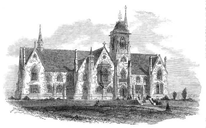 Framed Print : School for daughters of officers of the Army, Lansdowne College, Bath, 1864. Creator: Unknown Framed Print : School for daughters of officers of the Army, Lansdowne College, Bath, 1864. Creator: Unknown