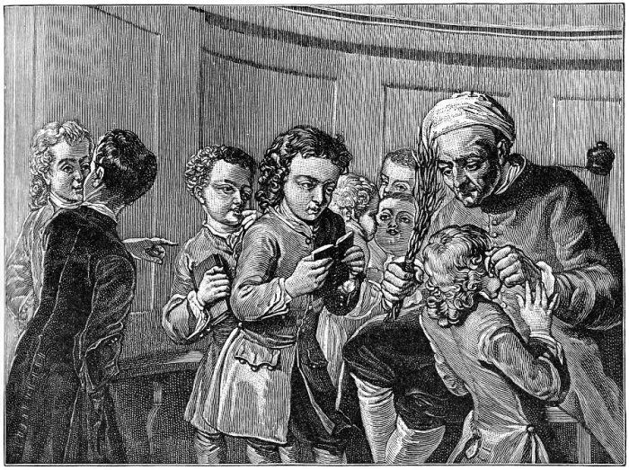 Framed Print : School, early 18th century (1894) Framed Print : School, early 18th century (1894)